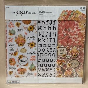 The Paper Studio Autumn Paper Crafting Scrapbook 13 Piece Kit